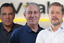 Amos Genish, Marcio Fabbris e Felipe Campos